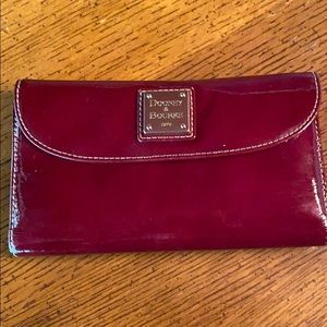 Dooney & Bourke wallet. Dark red.
